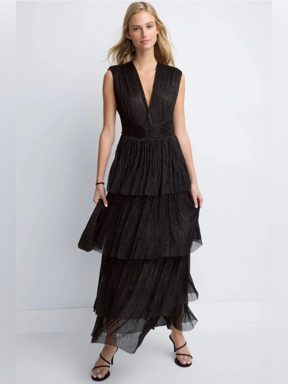 *Flawed RTR Sabina Musayev Skylar Pleated Gown (0308)
